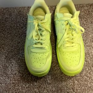 Gently used Nike Air Force 1 . Like green